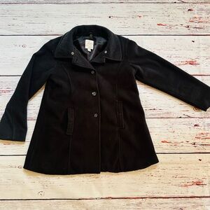 Girls Black Pea Coat! Size 10/12